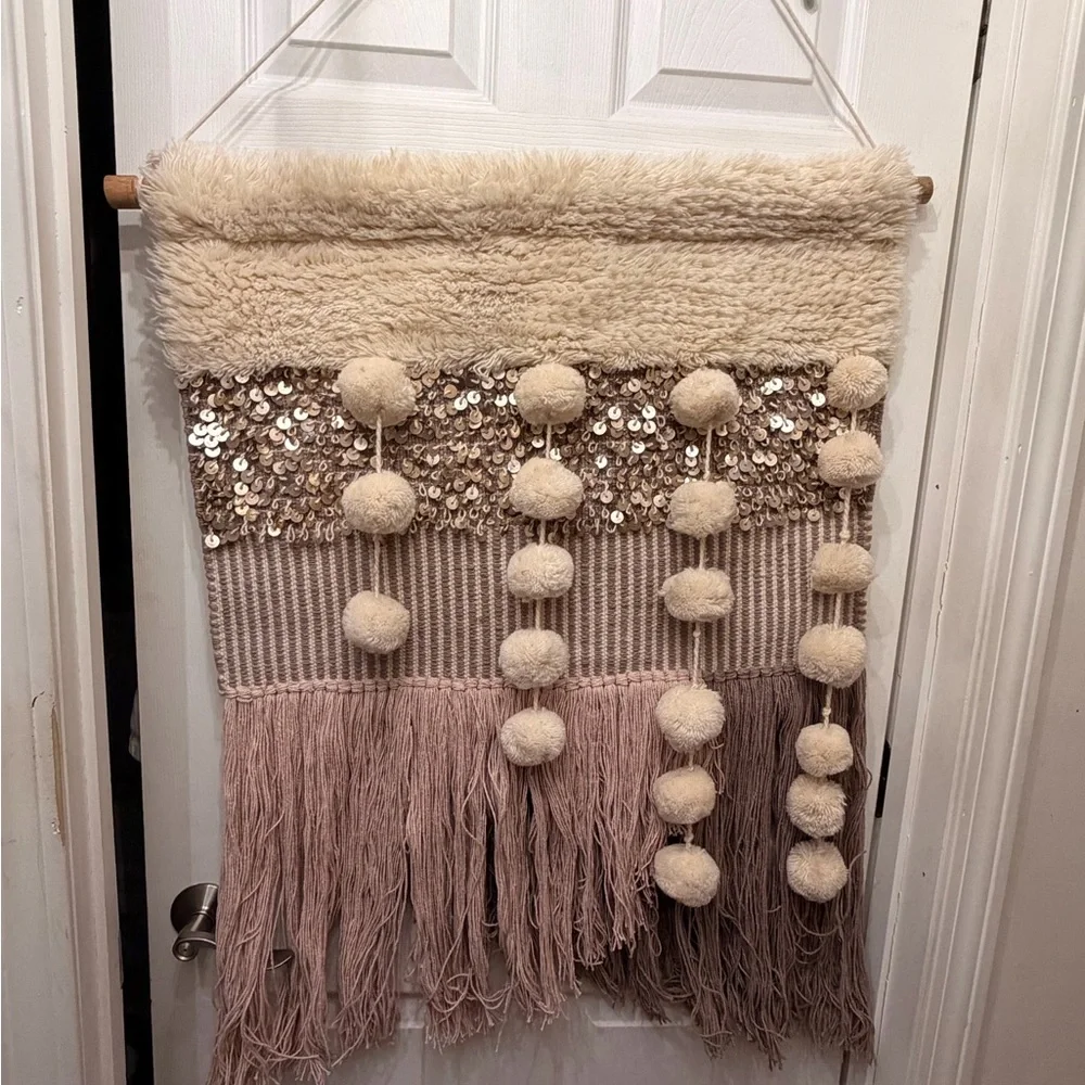 west elm x pbk Blush Woven Wall Tapestry